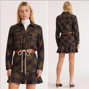 ISO! Veronica Beard Roberta Plaid Dress Navy